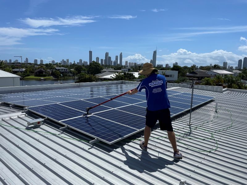 Solar panel cleaning Gold Coast